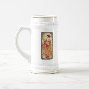 Alphonse Mucha Summer Beer Stein