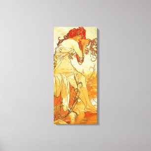 Alphonse Mucha Summer Canvas Poster