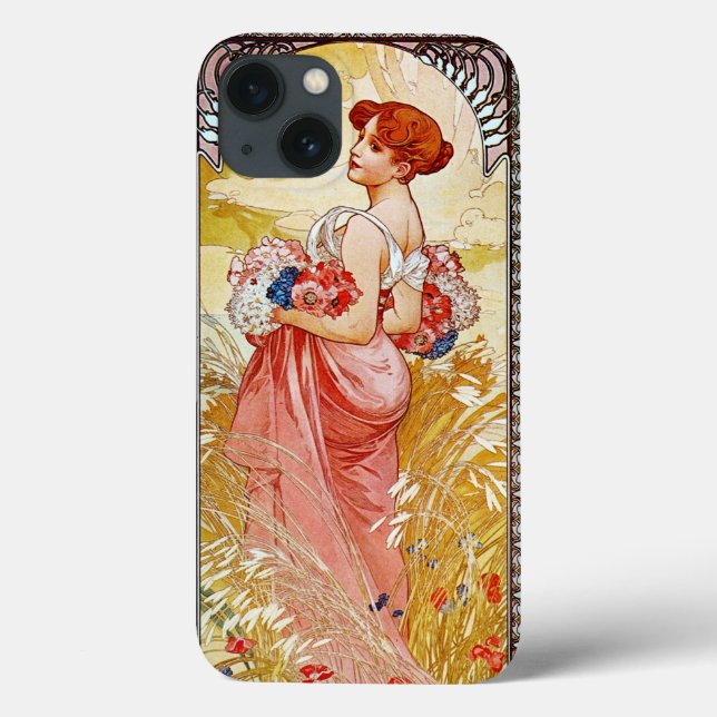 Alphonse Mucha Summer Case-Mate iPhone Case (Back)