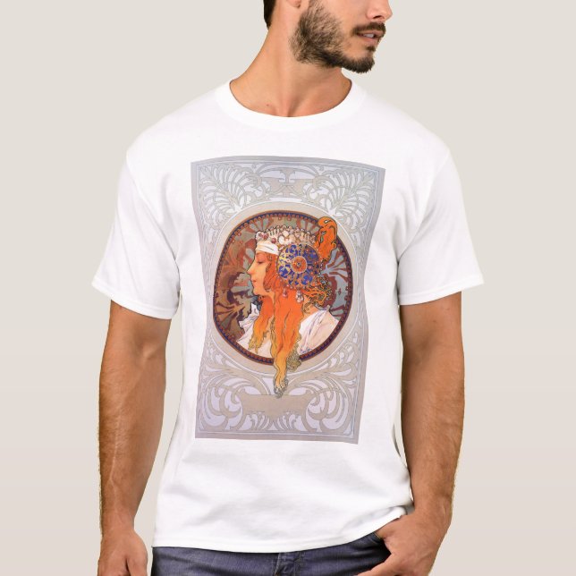 Alphonse Mucha T-Shirt (Front)