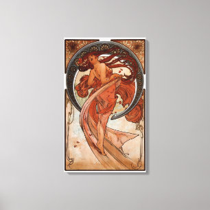 Alphonse Mucha The Dance Canvas Print