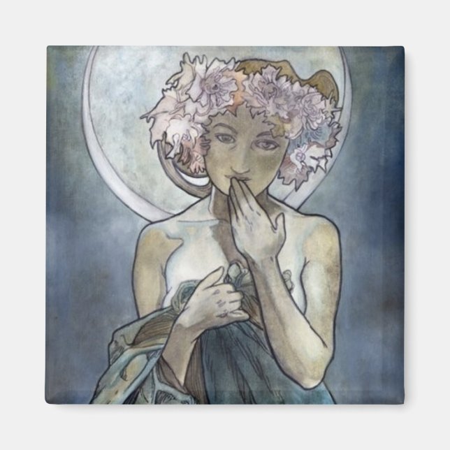 Alphonse Mucha ~ The Moon Magnet (Front)