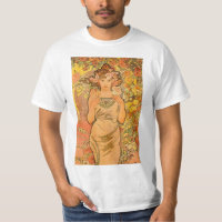 Alphonse Mucha The Rose T-shirt