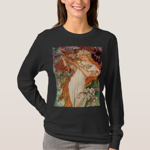 Alphonse Mucha, The Seasons (1896) Spring T-Shirt