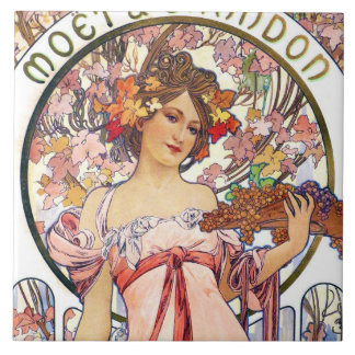 Alphonse Mucha Tile