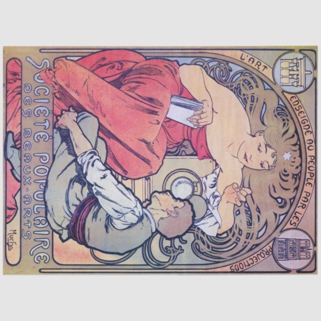 Alphonse Mucha Tissue Paper (Front)