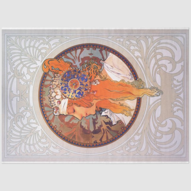 Alphonse Mucha Tissue Paper (Front)