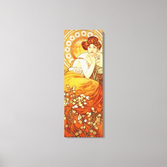 Alphonse Mucha Topaz Canvas Poster (Front)