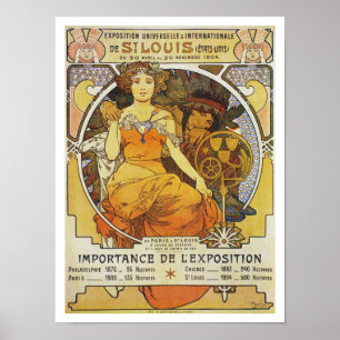 Alphonse Mucha vintage poster 