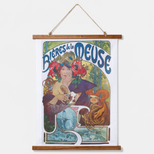 Alphonse Mucha wall art hanging tapestry
