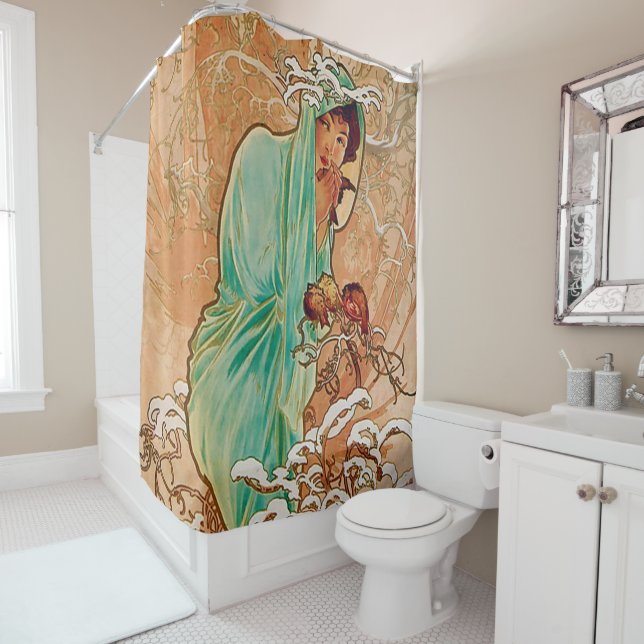 Alphonse Mucha,Winter,art nouveau,poster,vintage (In Situ)