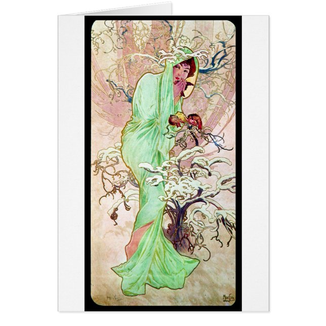 Alphonse Mucha Winter II (Front)