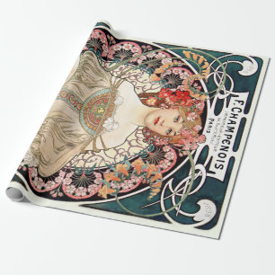 Alphonse Mucha Wrapping Paper