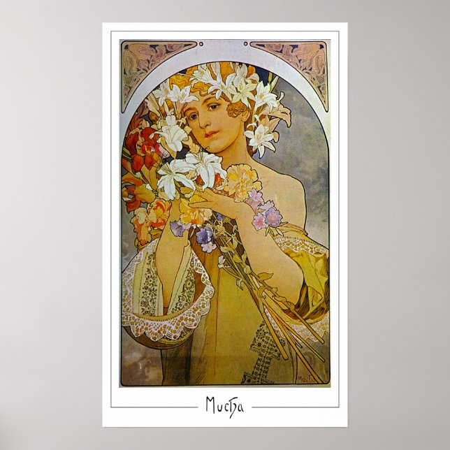Alphonse Mucha Zedign Art Poster #142 (Front)