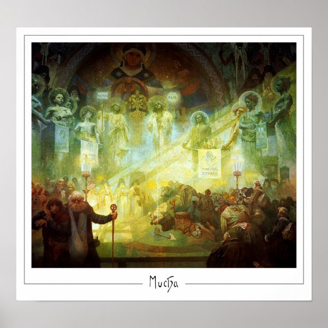 Alphonse Mucha Zedign Art Poster #181 (Front)