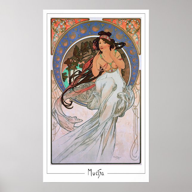 Alphonse Mucha Zedign Art Poster #189 (Front)