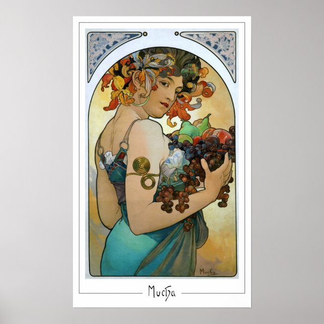 Alphonse Mucha Zedign Art Poster #220 (Front)