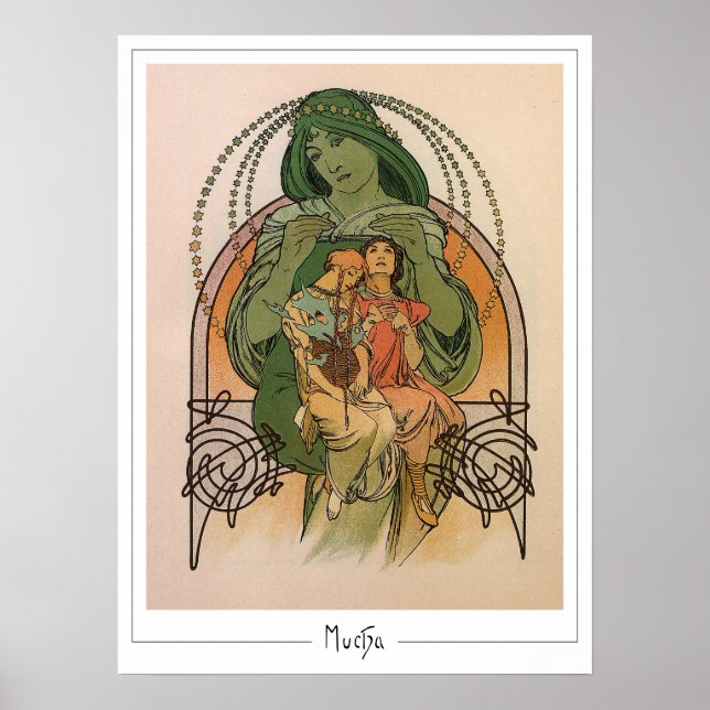 Alphonse Mucha Zedign Art Poster #232 (Front)