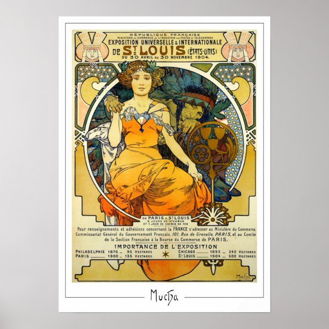 Alphonse Mucha Zedign Art Poster #248 (Front)