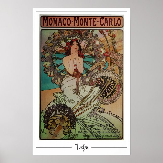 Alphonse Mucha Zedign Art Poster #262 (Front)
