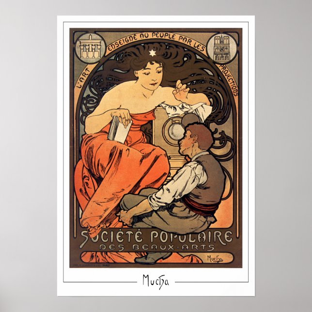 Alphonse Mucha Zedign Art Poster #266 (Front)