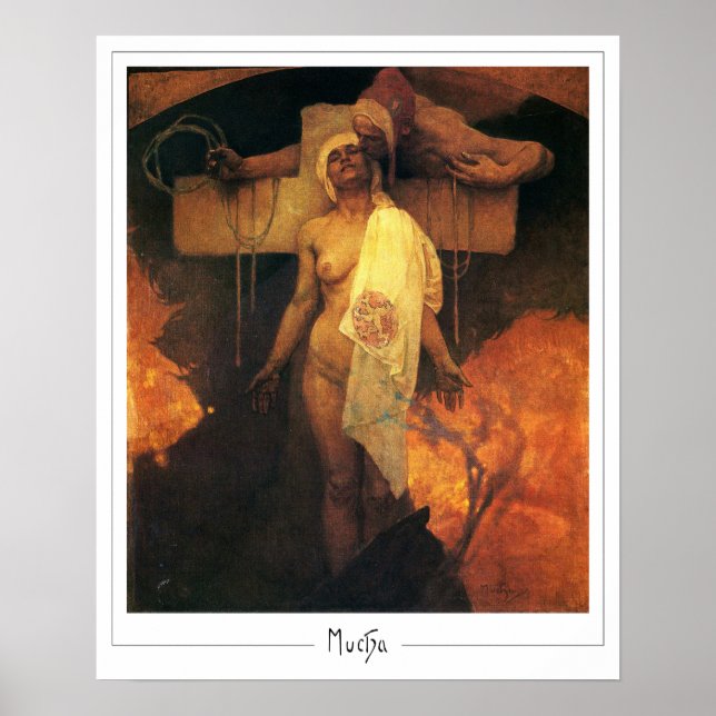 Alphonse Mucha Zedign Art Poster #305 (Front)