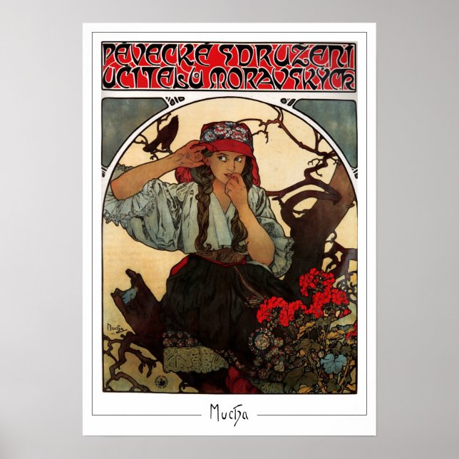 Alphonse Mucha Zedign Art Poster #374 (Front)