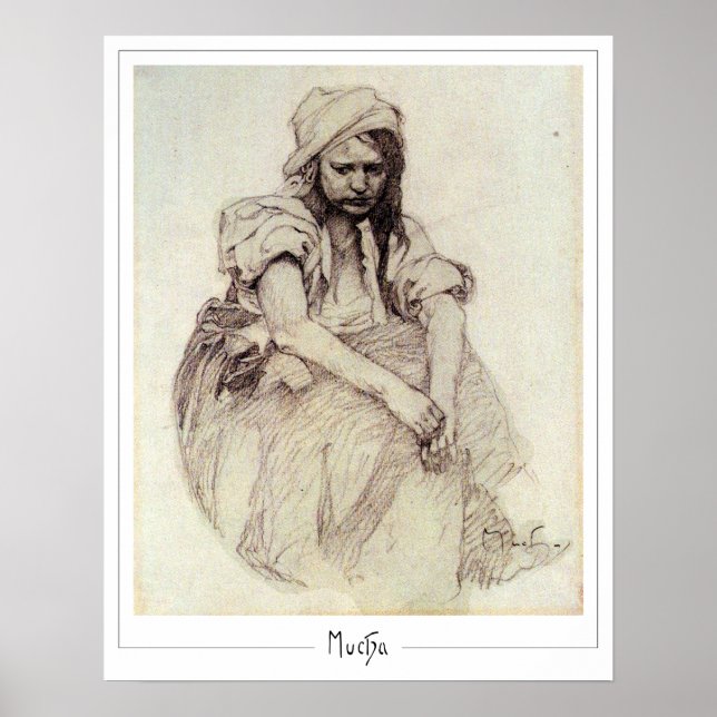 Alphonse Mucha Zedign Art Poster #384 (Front)