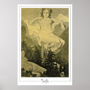 Alphonse Mucha Zedign Art Poster #404