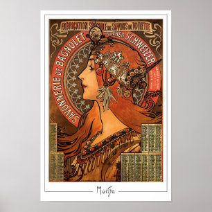 Alphonse Mucha Zedign Art Poster #58