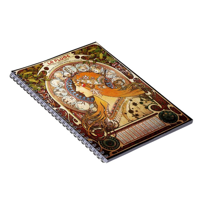 Alphonse Mucha Zodiac Notebook (Right Side)