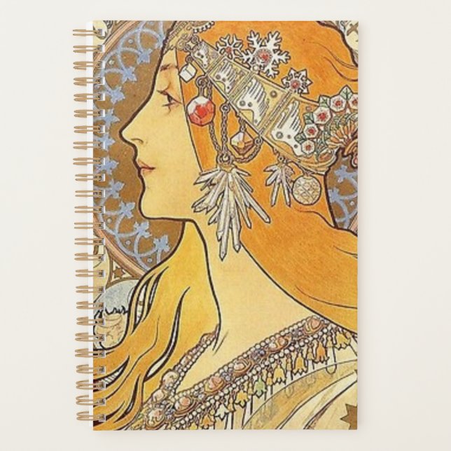 Alphonse Mucha Zodiac Planner (Front)