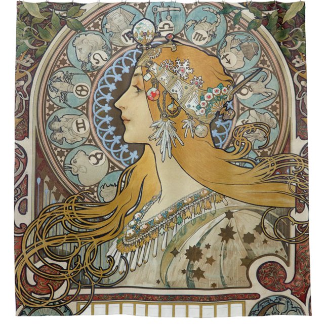Alphonse Mucha Zodiac Restored (Front)
