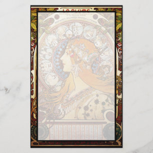 Alphonse Mucha Zodiac Stationery