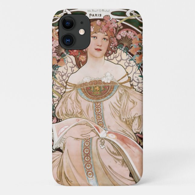 Alphonse Mucha's F. Champenois Imprimeur-Editeur Case-Mate iPhone Case (Back)