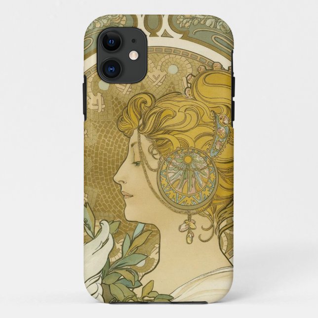 Alphonse Mucha's La Plume Case-Mate iPhone Case (Back)