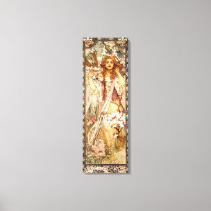 Alphonse Mucha's Maude Adams as Joan of Arc Canvas Print