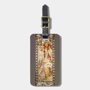 Alphonse Mucha's Maude Adams as Joan of Arc Luggage Tag