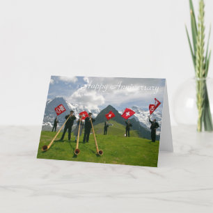 Alphorns anniversary card