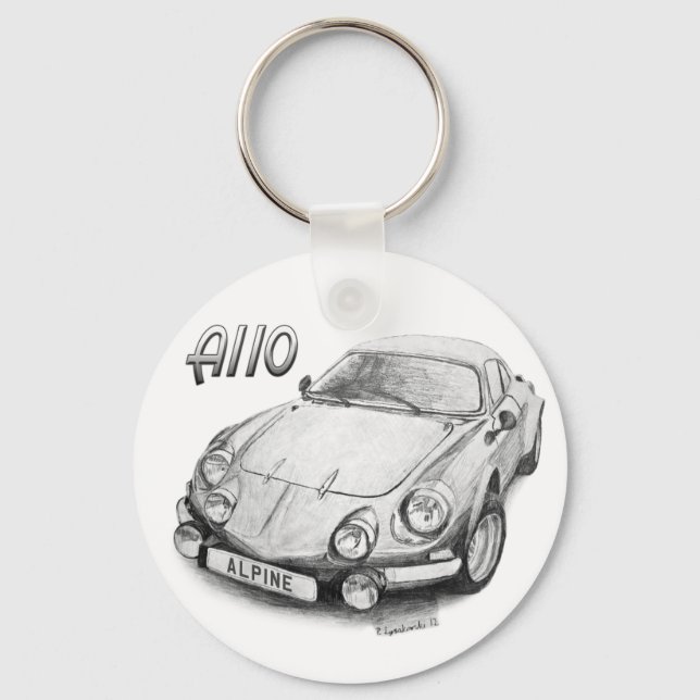Alpine A110 Keychain (Front)