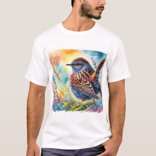 Alpine Accentor 200624AREF214 - Watercolor T-Shirt