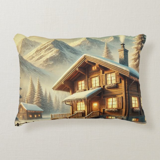 Alpine Charm Accent Pillow (Front)