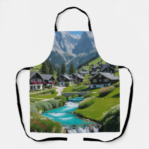 "Alpine Charm – Cook in the Heart of a Tranquil Apron