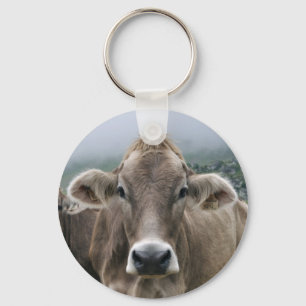 Alpine cow keyring