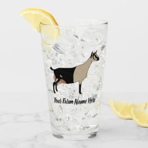 Alpine Dairy Goat Glass