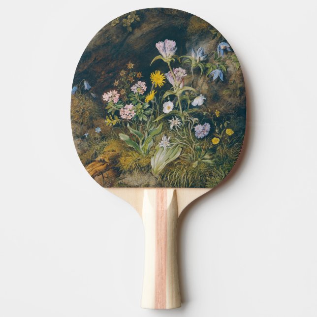 Alpine Flora | Theodor Petter Ping Pong Paddle (Front)