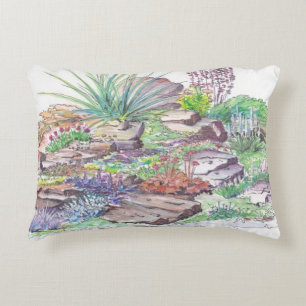 Alpine Garden Landscaping Accent Pillow