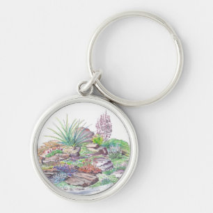Alpine Garden Landscaping Keychain