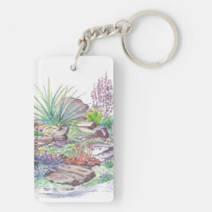 Alpine Garden Landscaping Keychain