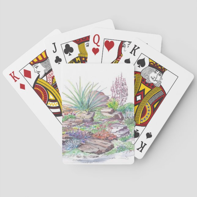 Alpine Garden Landscaping Playing Cards (Back)